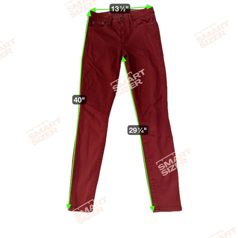 GAP Deep Red Denim - Picture 5 of 8